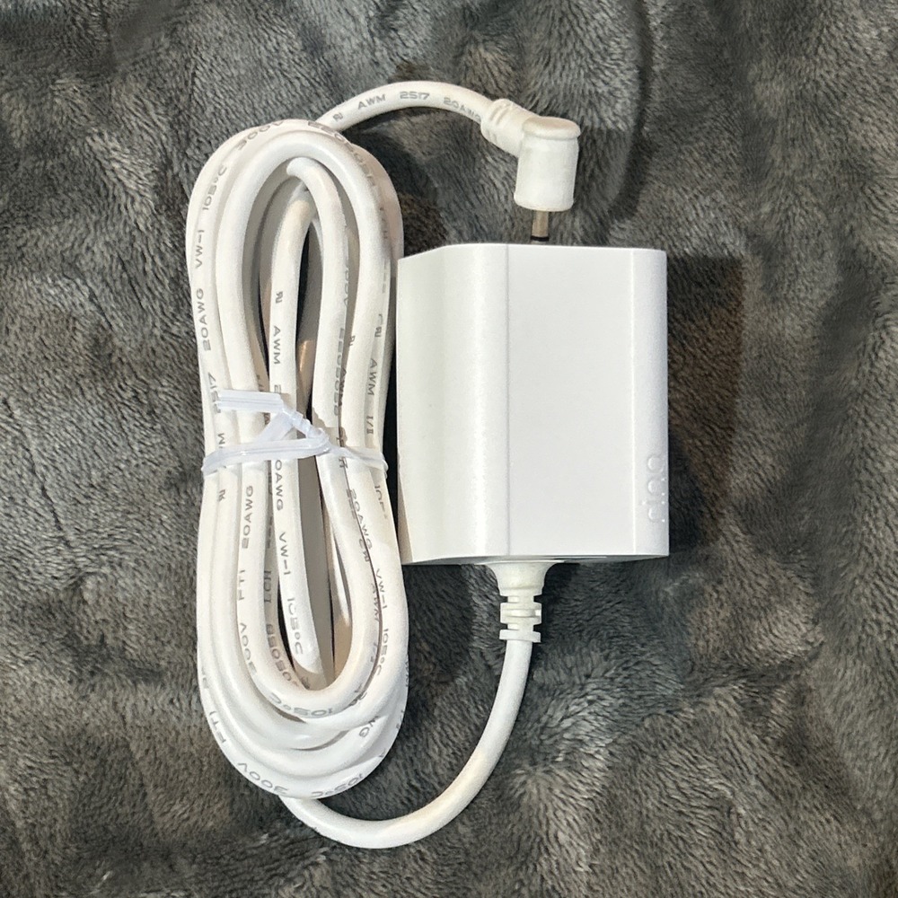 New Genuine Ring Indoor/Outdoor Stick Up Cam Power Adapter Barrel Plug - White‎